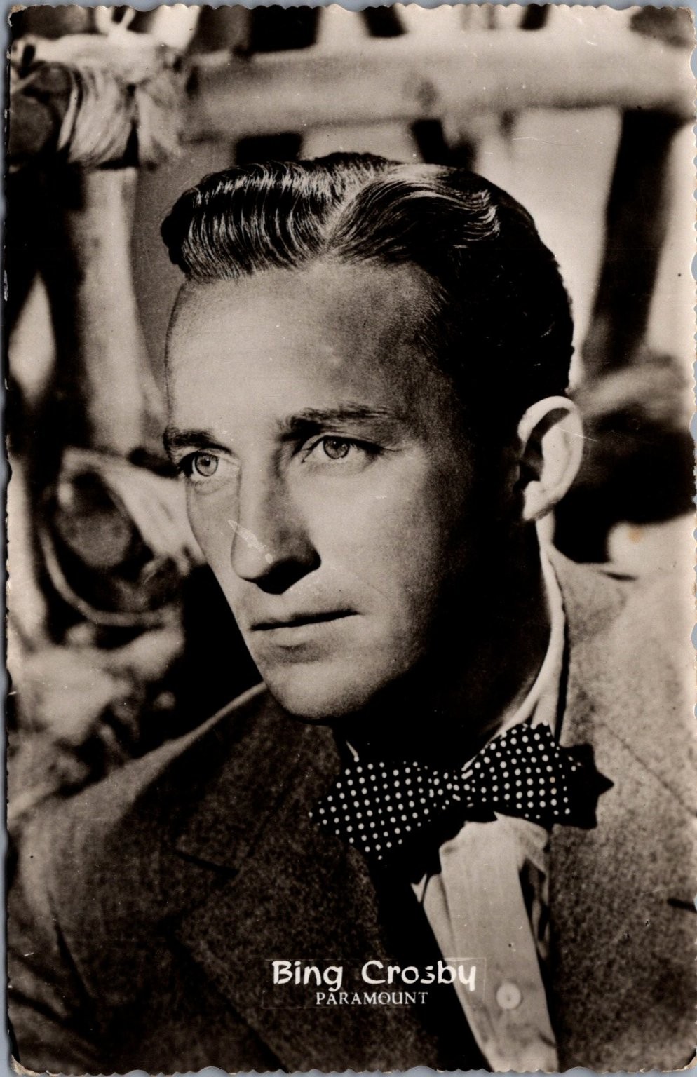 Bing Crosby Paramount Echte Foto Real Photo RPPC Vintage Postcard