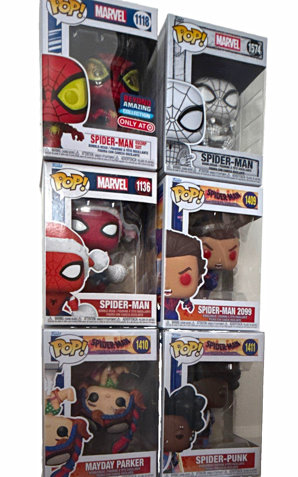 Funko Pop Marvel Spider-Man 6-Pack Mixed Lot Target Exclusive Boxed Unopened