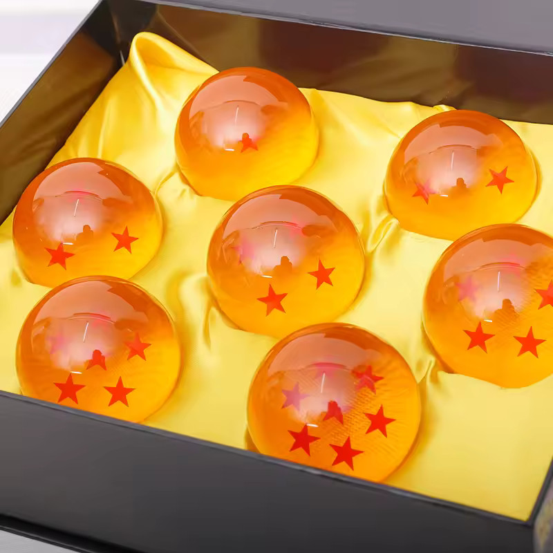 Brand New 7Pcs Stars Dragon Ball Z Crystal Balls Set Collection In Box Set Gifts Brand New 7Pcs Stars Dragon Ball Z Crystal Balls Set Collection In Box Set Gifts