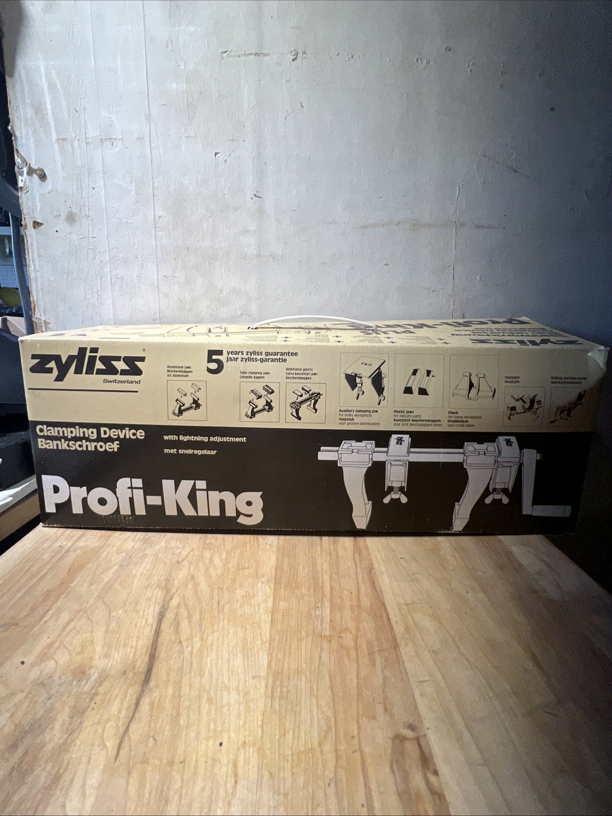 NOB Vintage Zyliss Switzerland Hobby Profi-King Plus Adjustable Vise