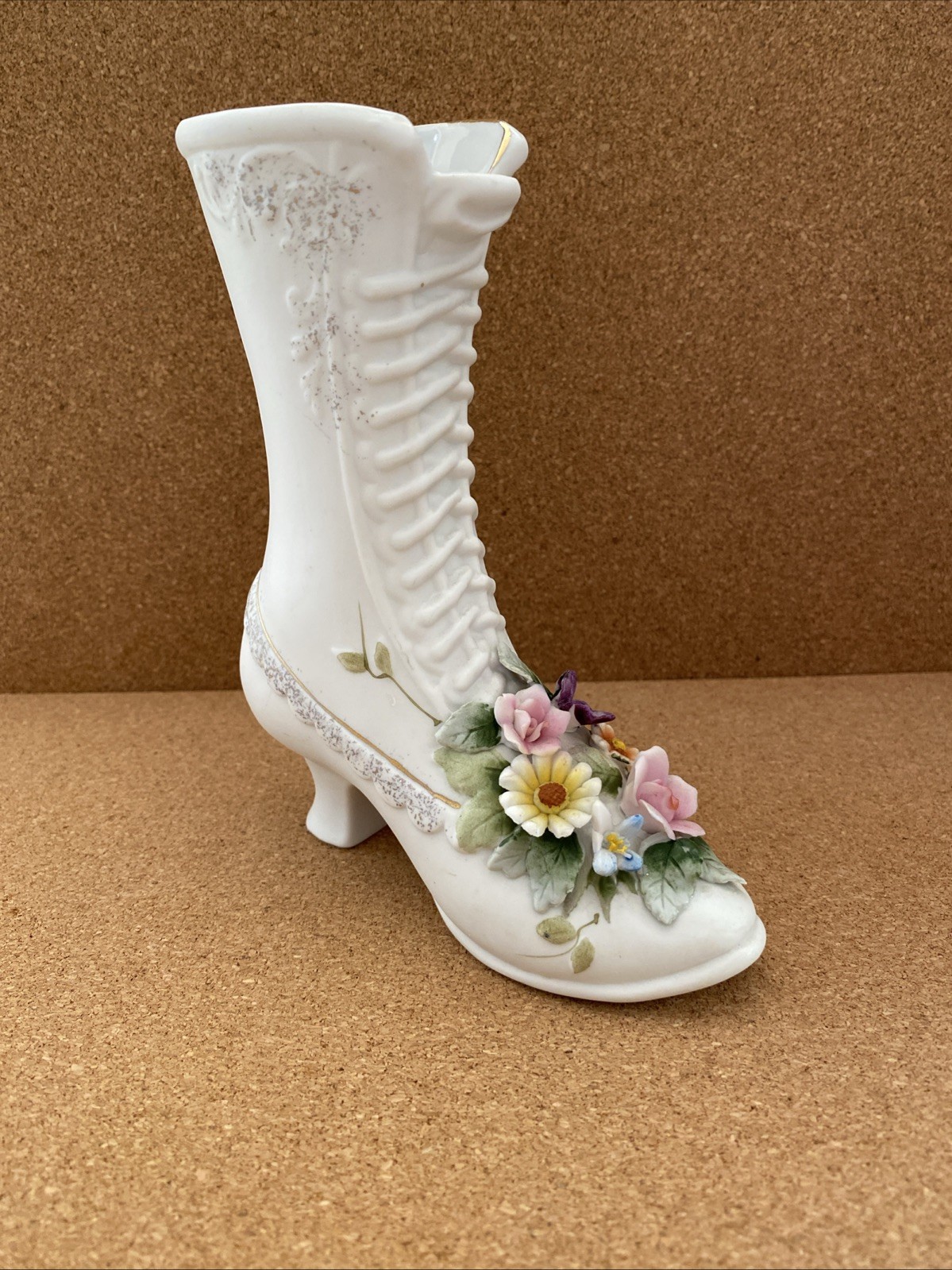 Lefton China Vintage Porcelain Boot KW4740