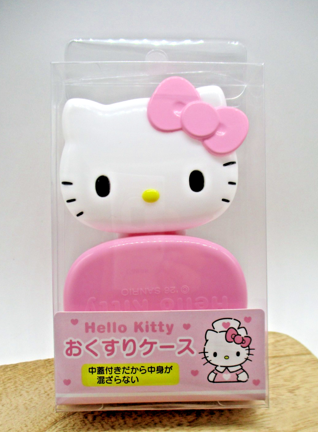 2026 Sanrio Original Hello Kitty Pill Case Medicine Organizer Cute pink Japan