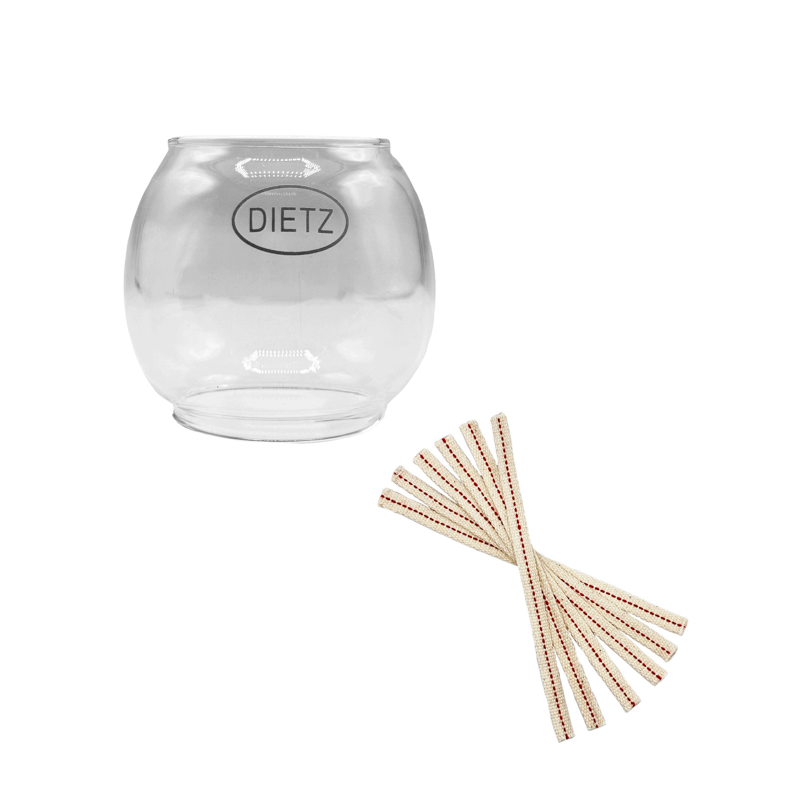 Light of Mine - Dietz #50 Comet Oil Lantern Replacement Kit with Globe & Wick 