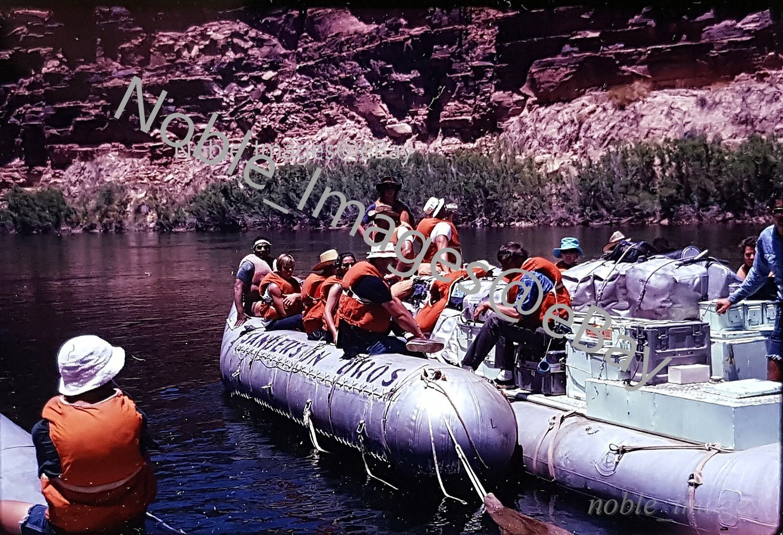 1971 Sanderson Bros Raft Marble Canyon Arizona Kodachrome 35mm Color Slide