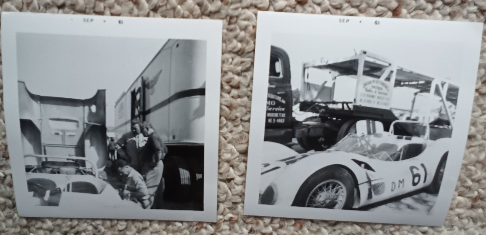 2 VTG Photos, B\\W Walt Hansgen, Arnold momo,Watkins Glen 1961 Racing 2 VTG Photos, B\\W Walt Hansgen, Arnold momo,Watkins Glen 1961 Racing