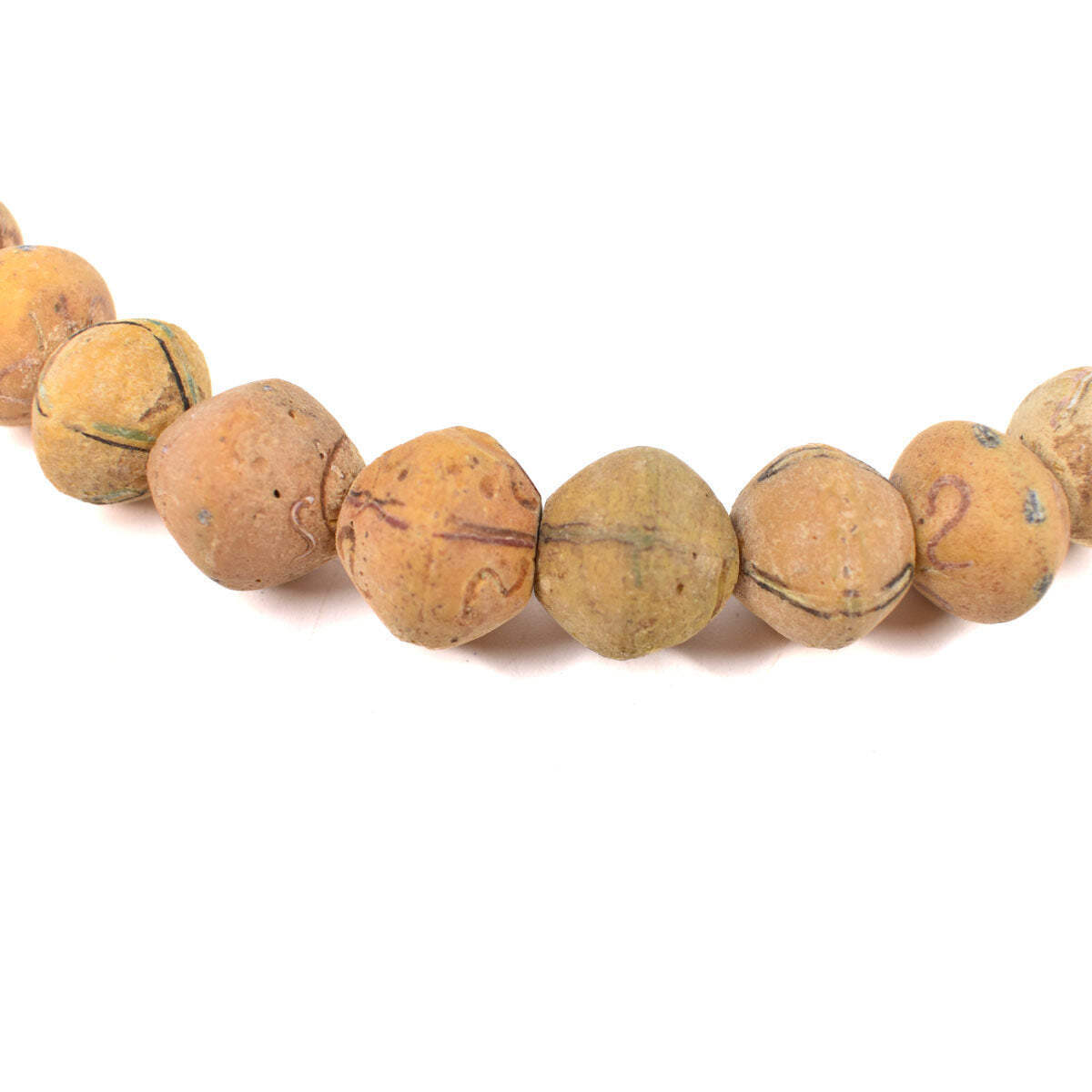 King Excavated Venetian Yellow Trade Beads
