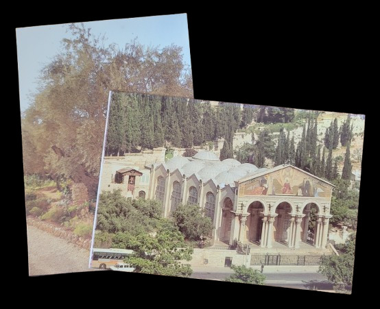 Vtg 1960\'s Israel Jerusalem Postcards Set of 2 Jerusalem Gethsemane Garden