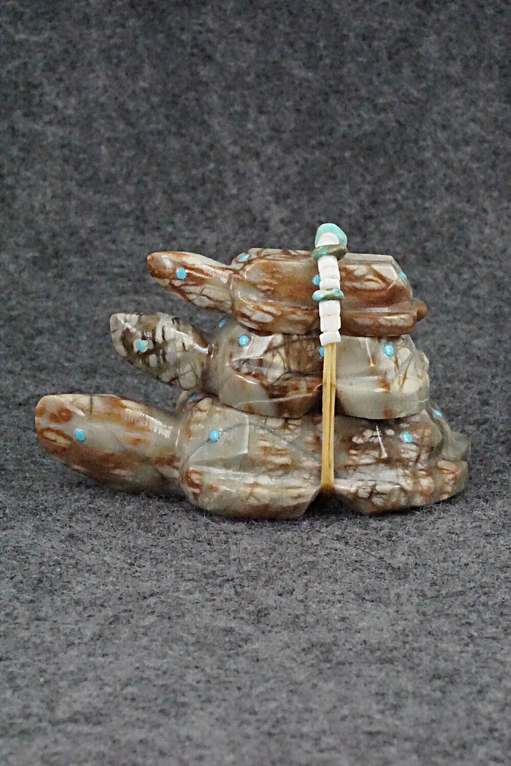 Turtles Zuni Fetish Carving - Ed Lementino
