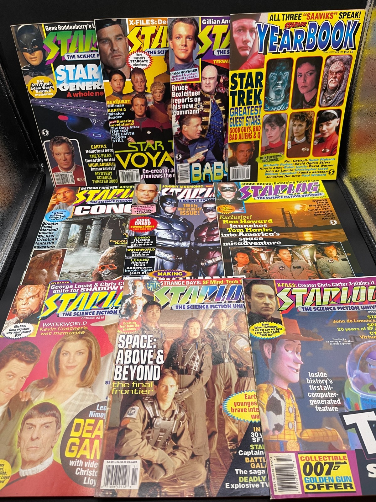 STARLOG Magazine Lot of 10 Issues 1995 #210-211, 213, 215-217, 219-221 STARLOG Magazine Lot of 10 Issues 1995 #210-211, 213, 215-217, 219-221