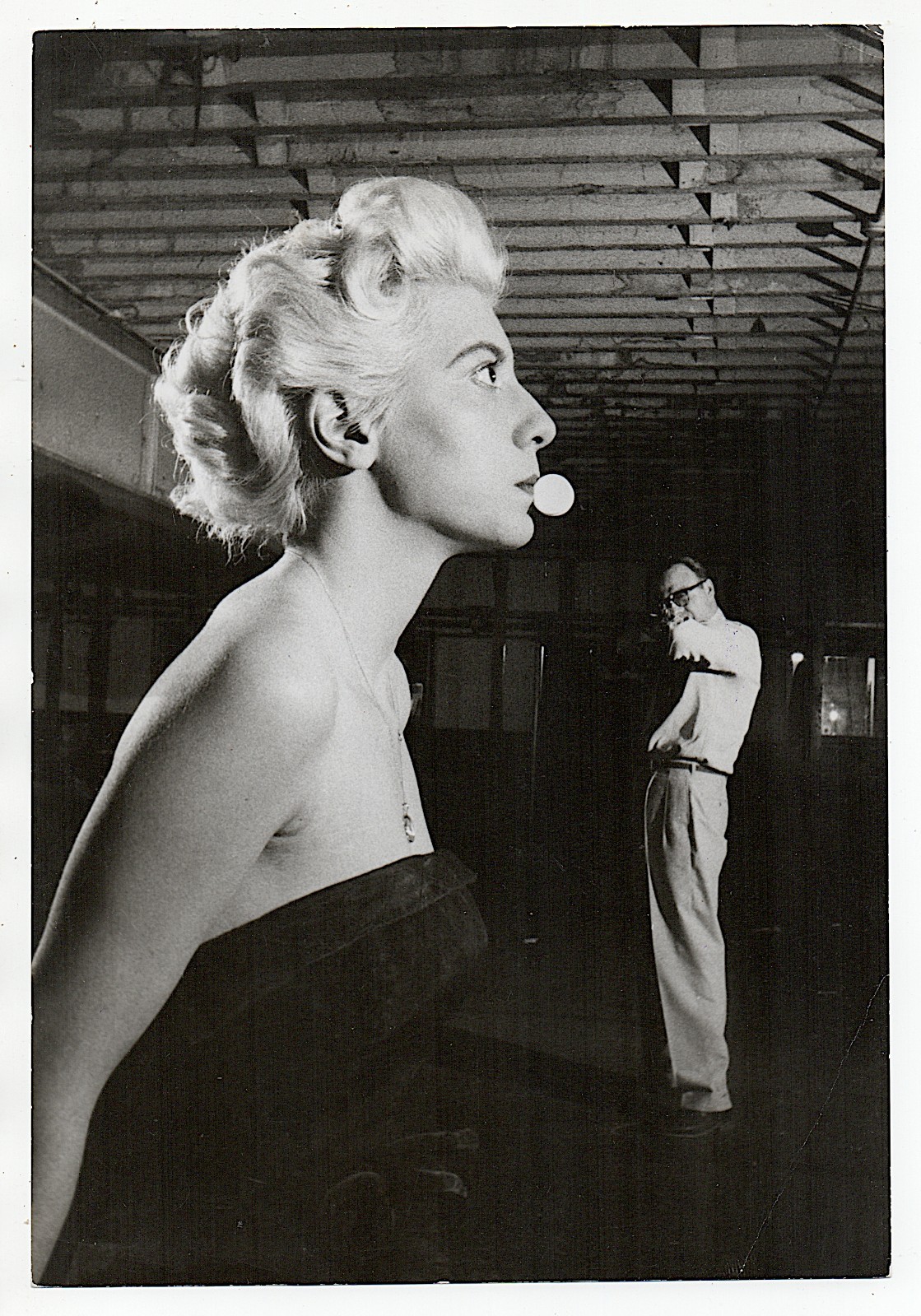 Cal Bernstein Black Star Vintage 1950s Surreal Double Exposure Press Photo Fiber Cal Bernstein Black Star Vintage 1950s Surreal Double Exposure Press Photo Fiber