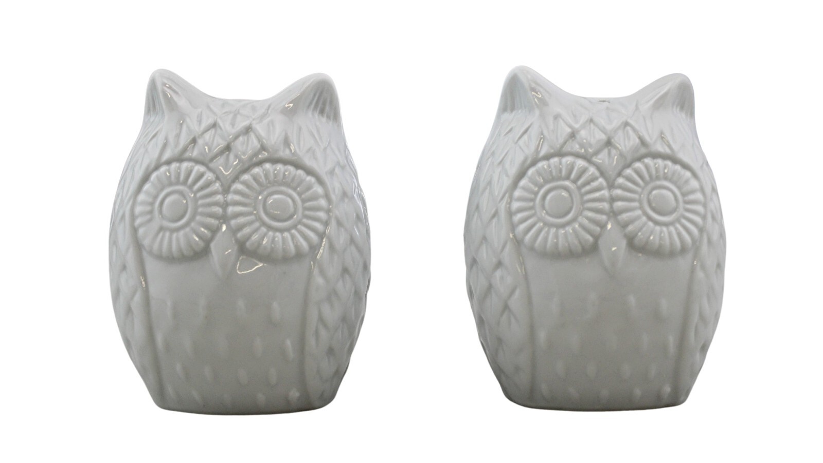 Owl Salt Pepper Shaker Set White Ceramic Vintage Kitchen Decor Gift Owl Salt Pepper Shaker Set White Ceramic Vintage Kitchen Decor Gift
