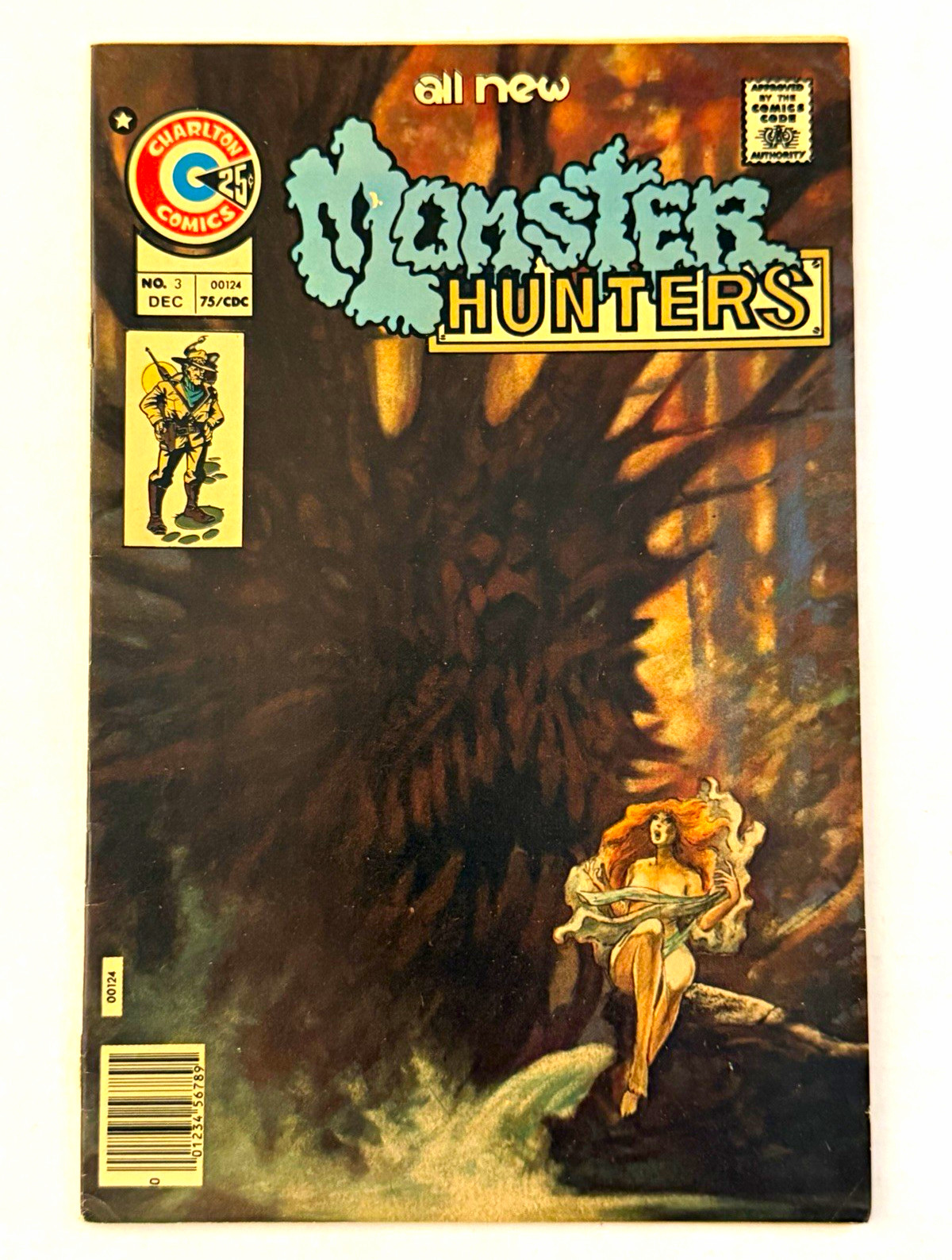 Monster Hunters #3 (1975) Charlton Tom Sutton Painted Cover Bronze Age Horror FN