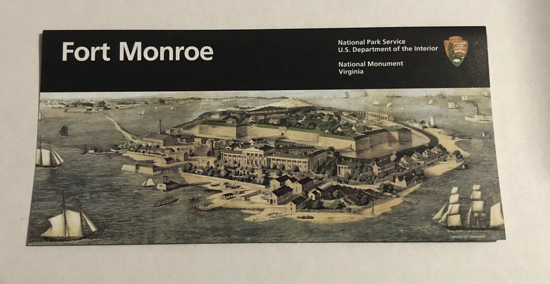 2026 Fort Monroe National Monument Park Unigrid Brochure Map NEWEST Virginia