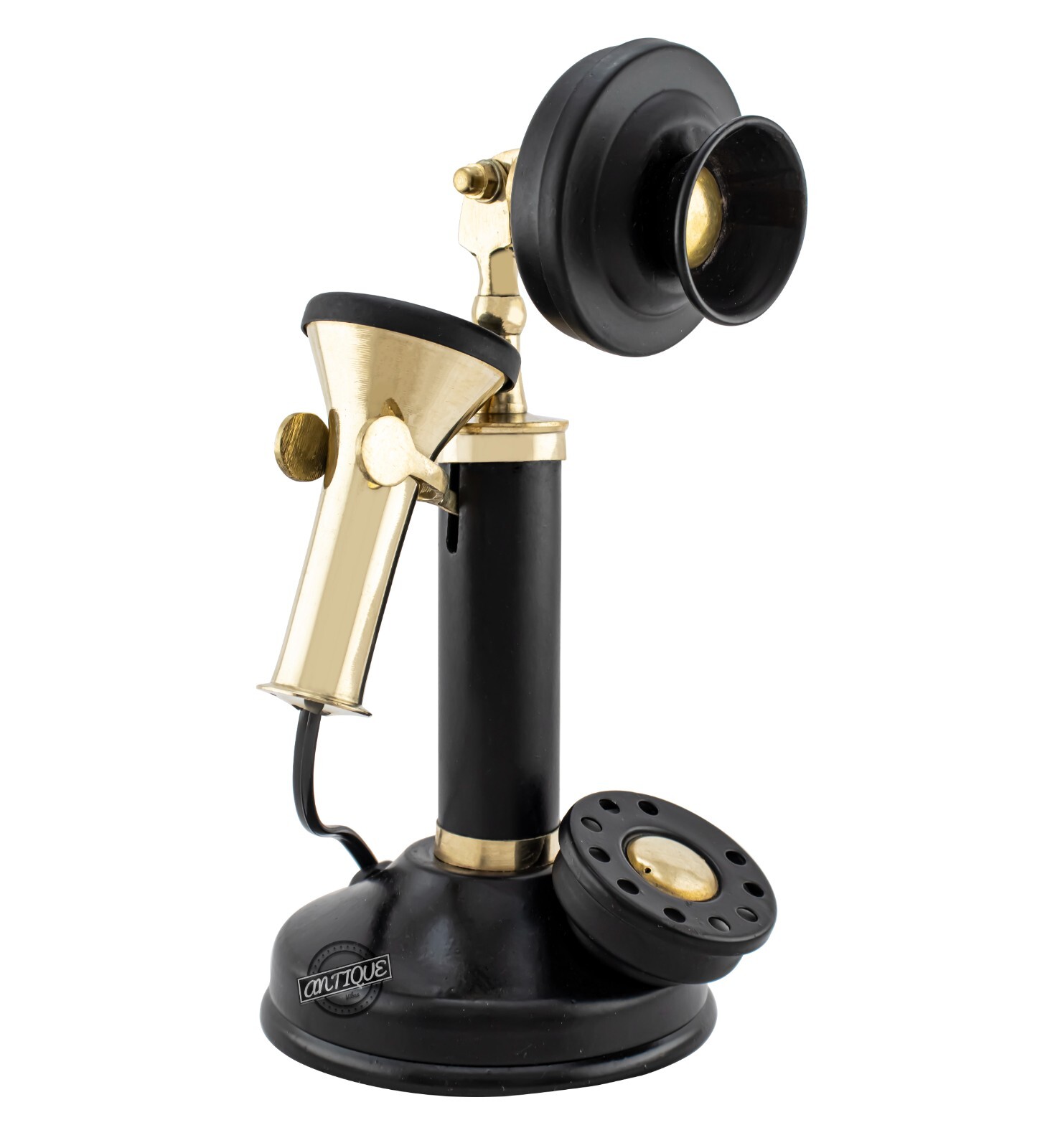 Vintage Telephone Candlestick Black Phone Non Rotary Collectible Gift Home Decor