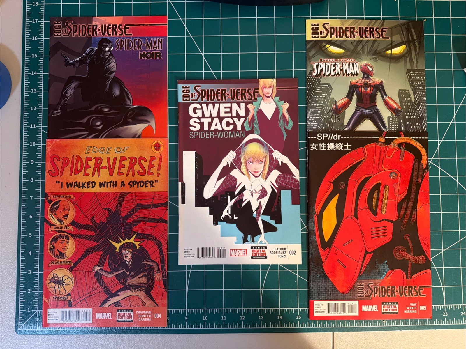 Edge Of Spider-Verse 1 2 3 4 5 1st Prints 1st Spider Gwen & 1st Peni Parker NM-