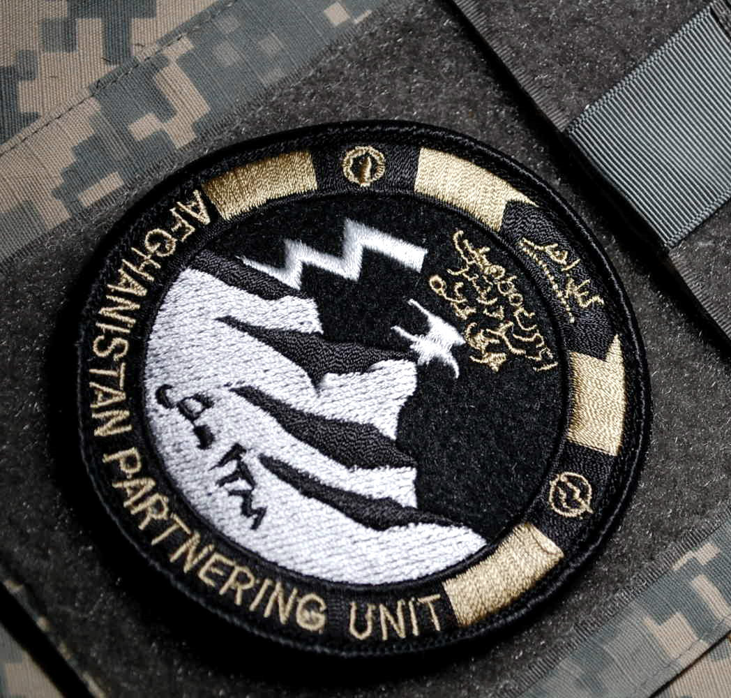 AFGHANISTAN NATIONAL ARMY AFGHAN PARTNERING UNIT⭐APU⭐COMMANDO vêlkrö INSIGNIA