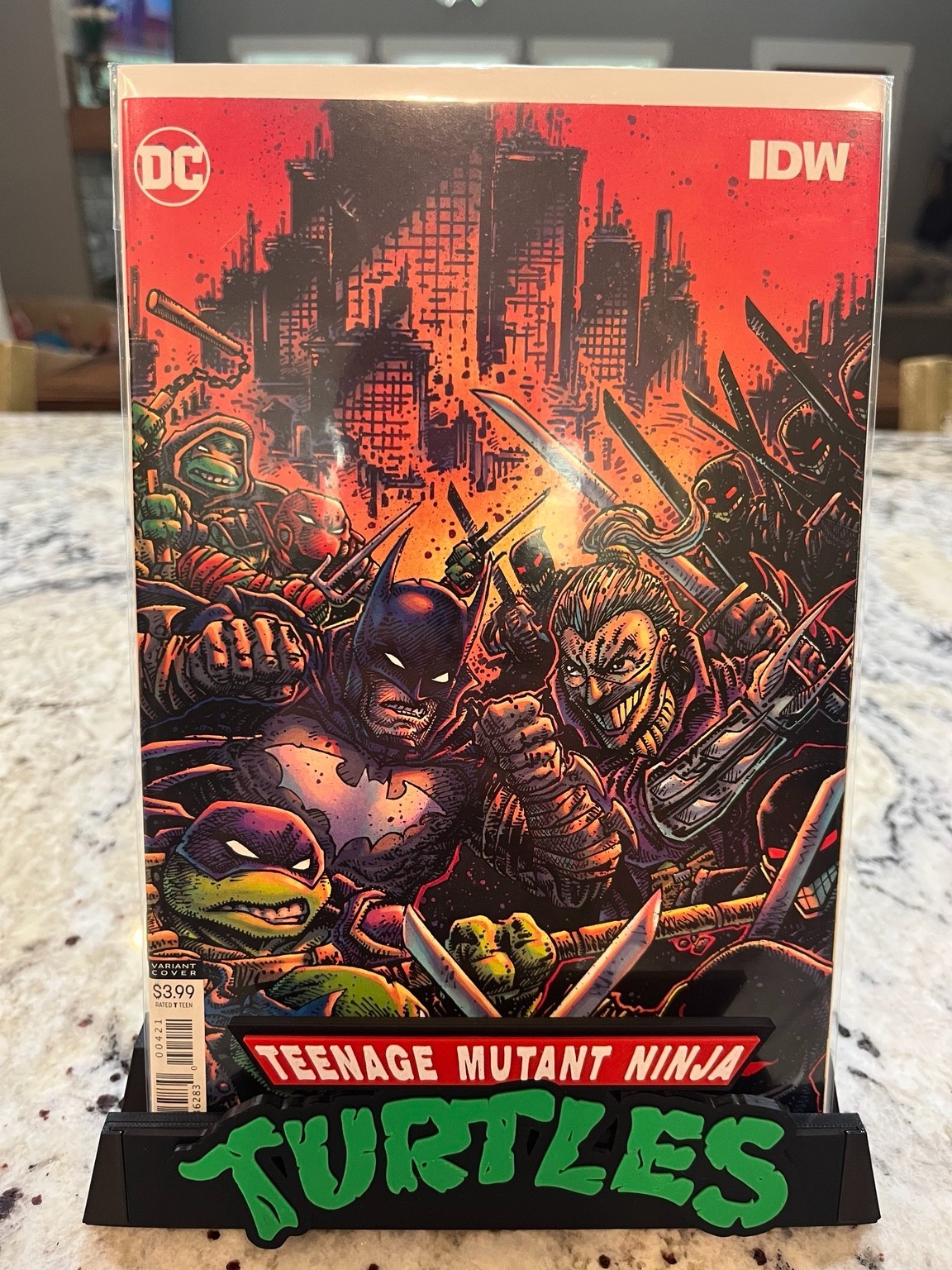 Batman TMNT III #4 Kevin Eastman Variant Cover B DC IDW 2019 NM 1st Print