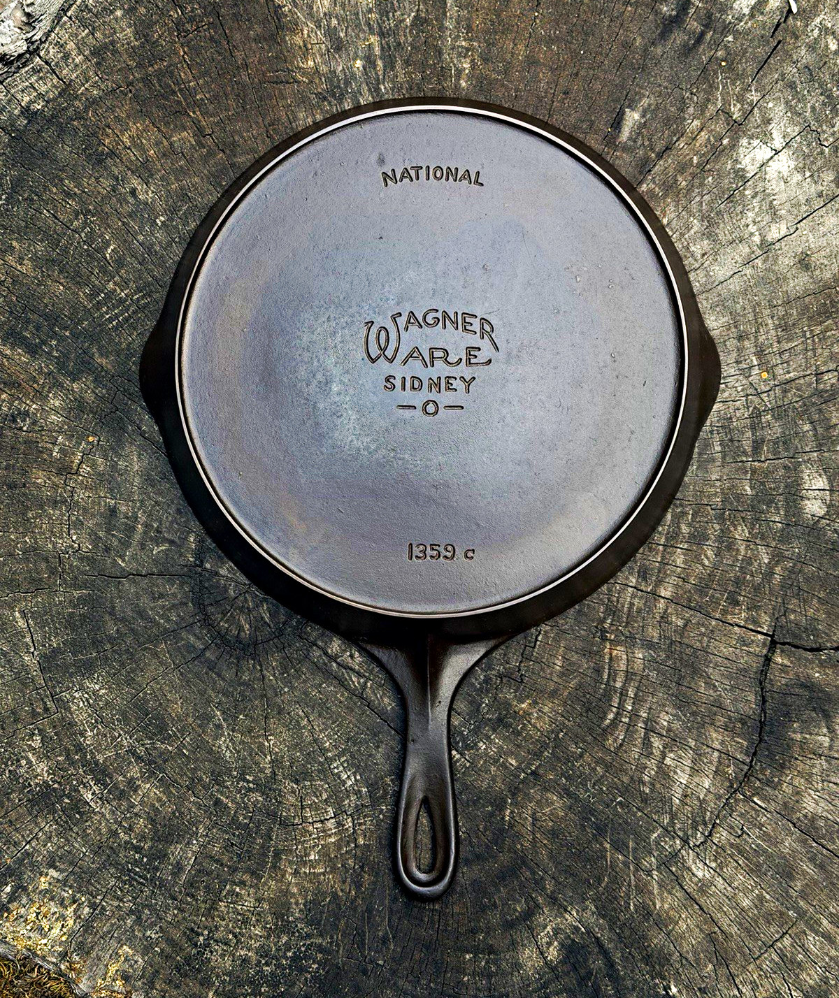 Vintage National Wagner Ware Sidney O No. 9 1359c Cast Iron Skillet 