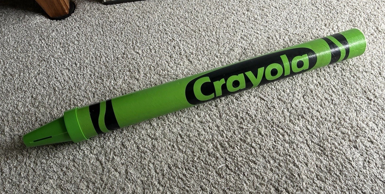 Vintage 1994 Giant Crayola Green Crayon Bank 30” Coin Bank RARE 90s Rare