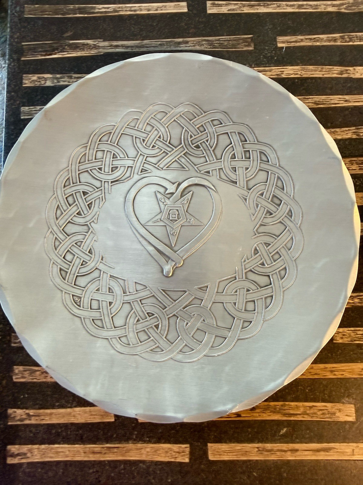 Wendell August Forge Order Eastern Star Pennsylvania OES Aluminum Plate 12”