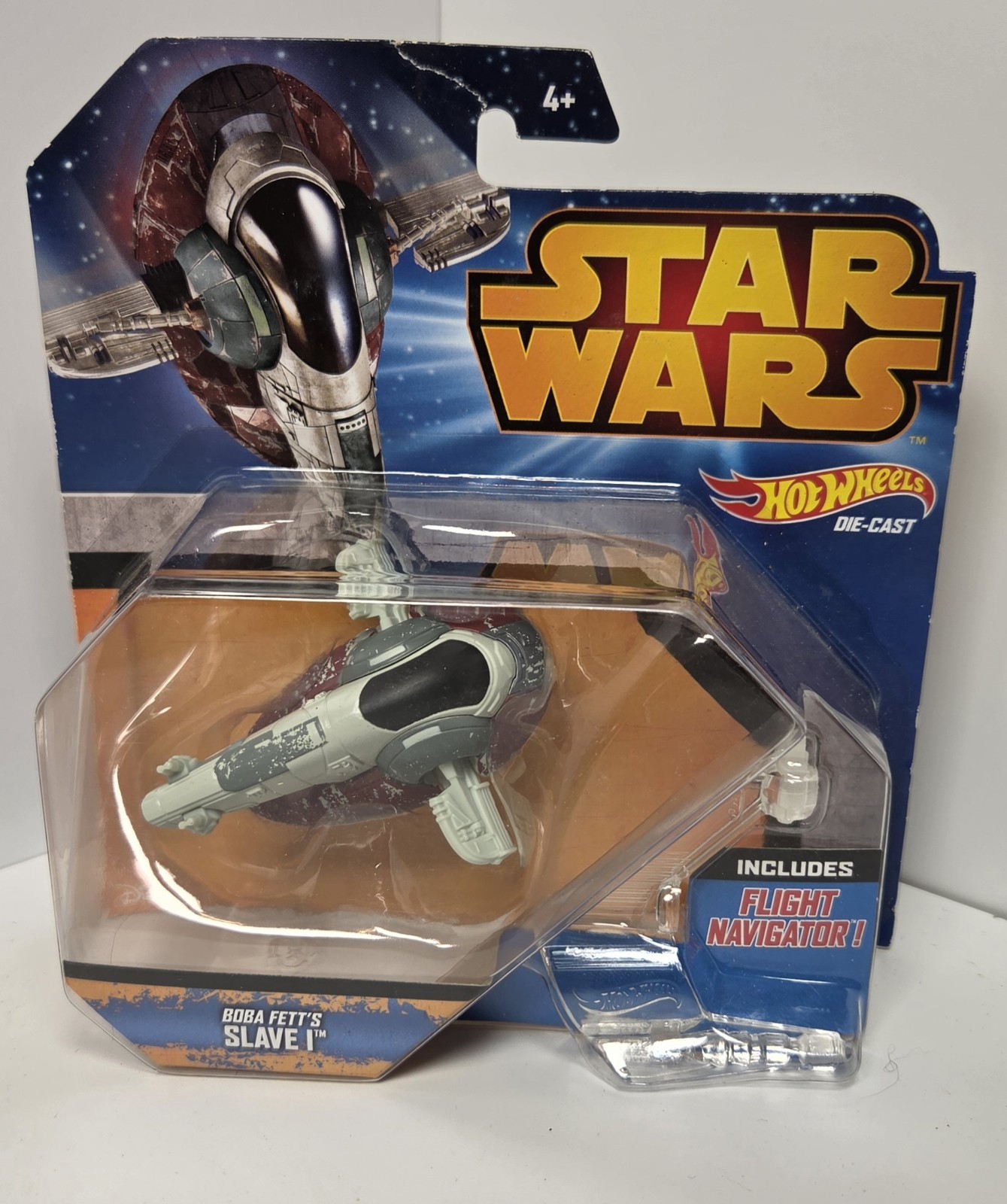 Hot Wheels Star Wars Boba Fett Slave I Starship w/ Flight Navigator 2014