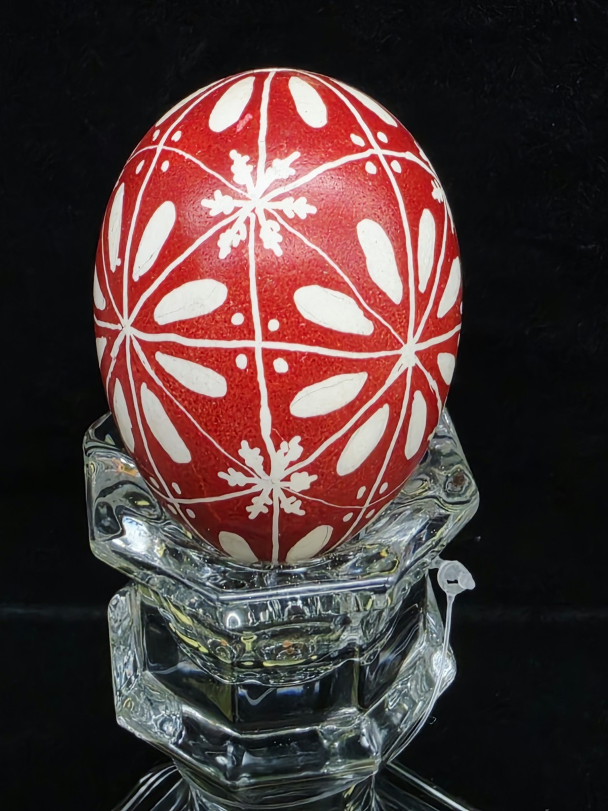 Vintage Handpainted Real Egg Shell Decorative Egg Ukrainian Pysanka
