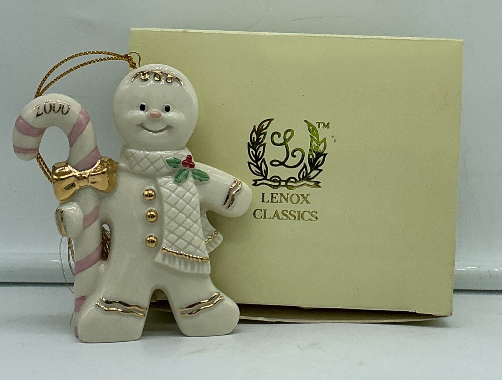 Lenox Christmas Treat Gingerbread Man 2000 Ornament - Lenox Christmas Treat Gingerbread Man 2000 Ornament -