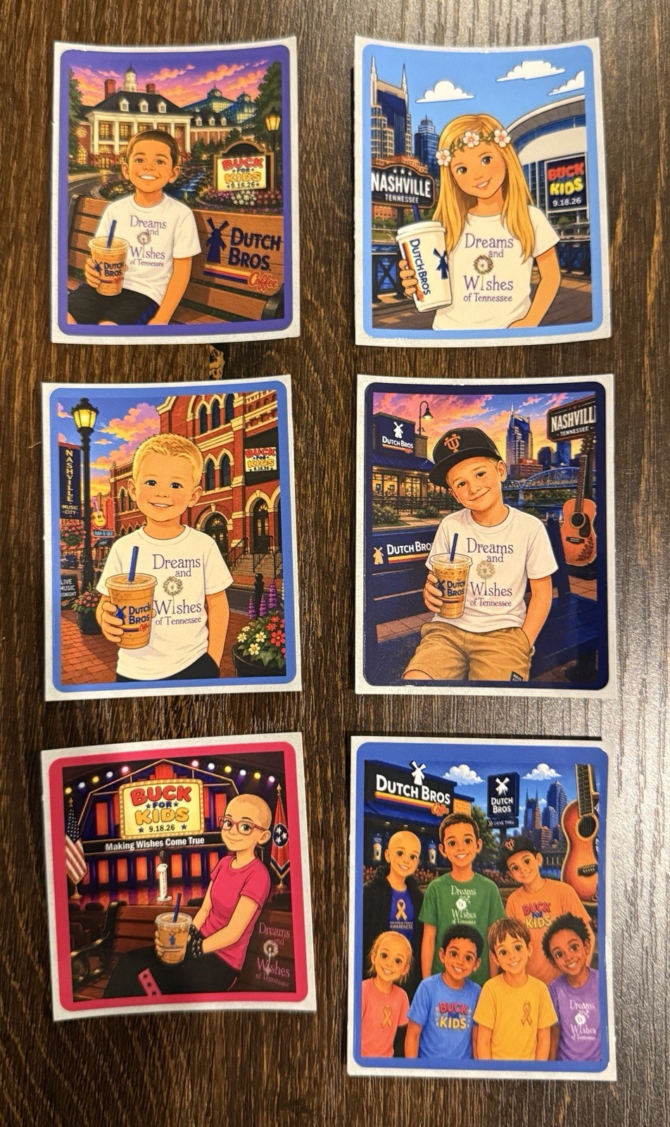 2026 Dutch Bros Buck for Kids Exclusive Charity Stickers