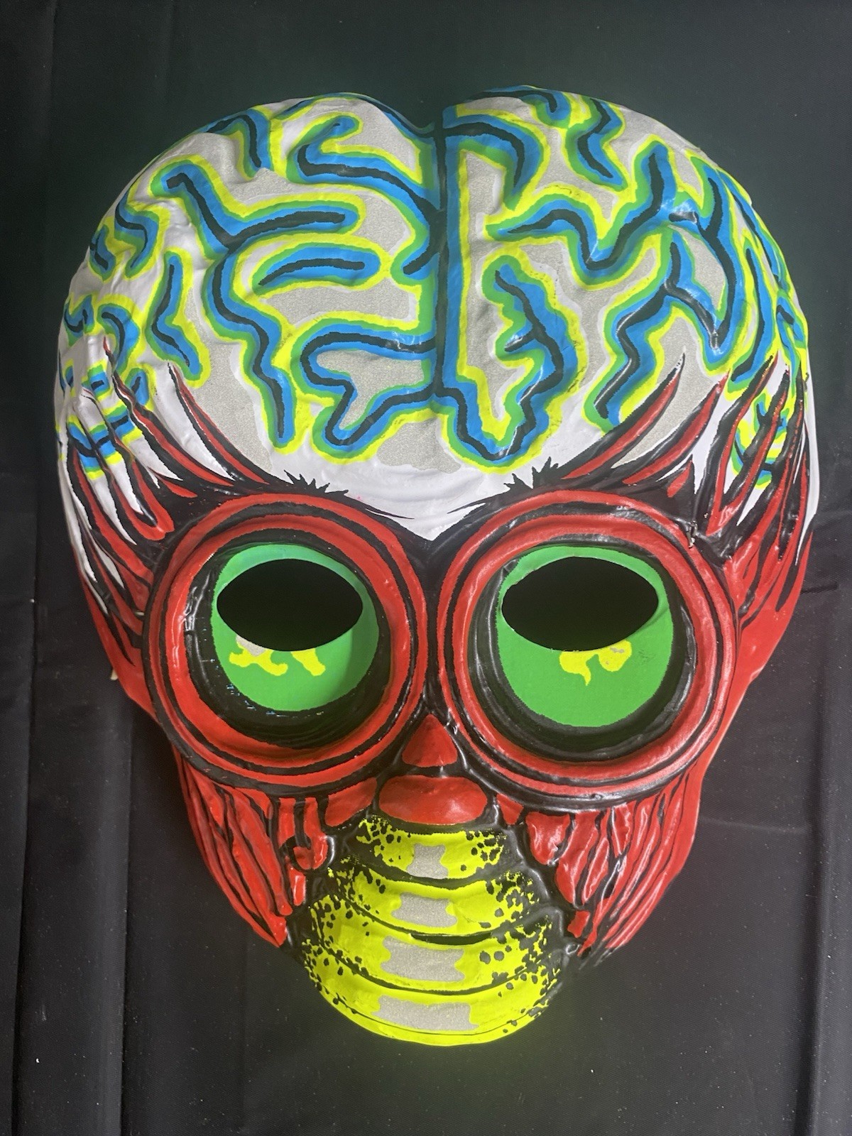 1980 Original Vintage Metaluna Mutant Mask  Collegeville Costumes Halloween