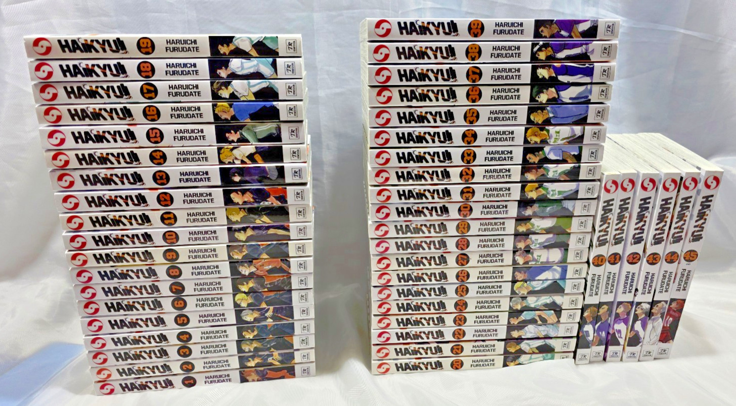Haikyu Manga English Full Set (1-45) - MINT Condition - Most are Unread