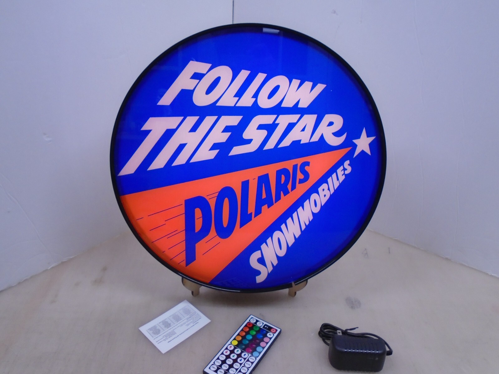 Polaris Follow the Star Round LED Display lighted sign lightbox Wall Hanging