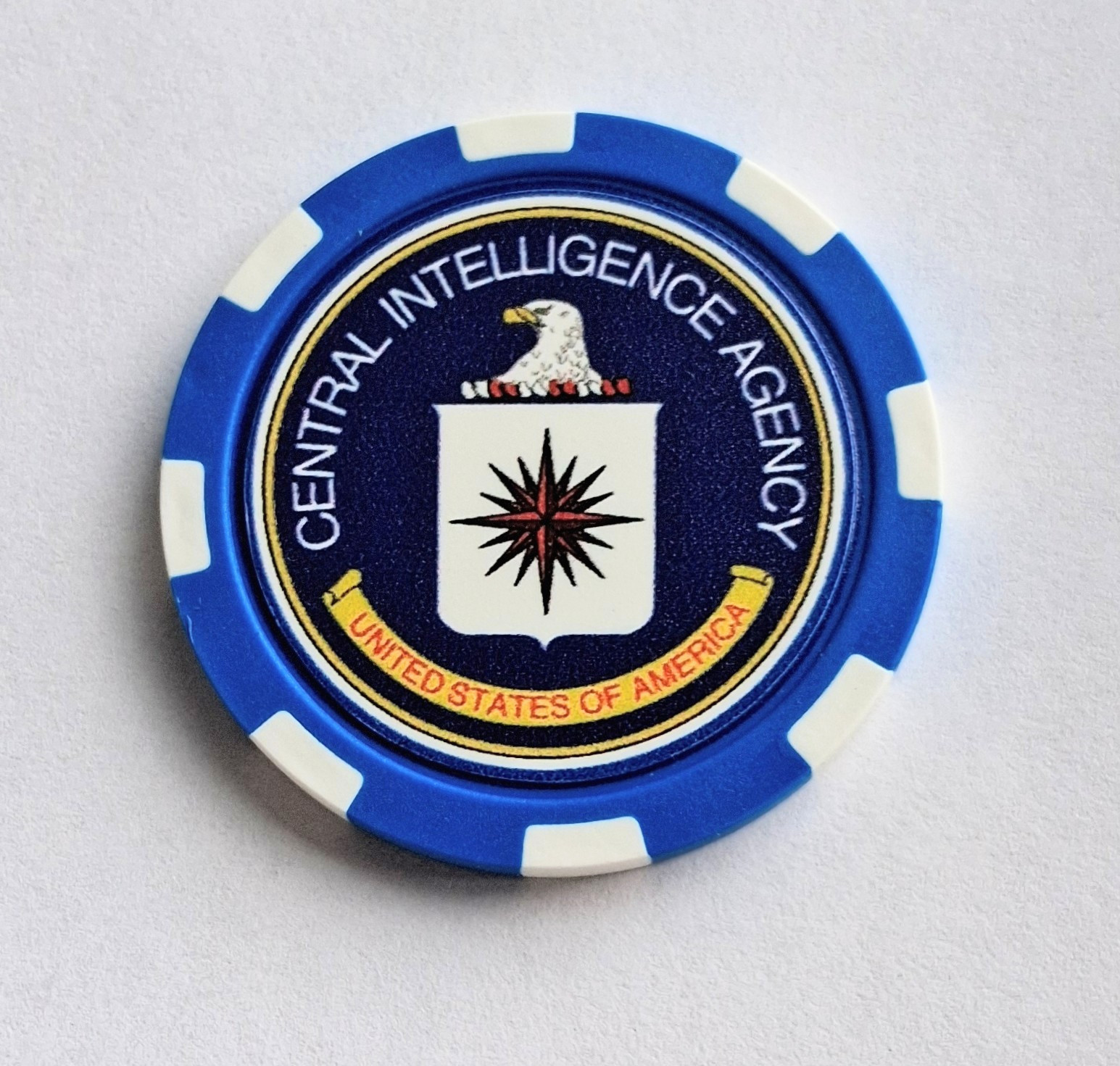 CIA Central Intelligence Agency Poker Chip - ((Golf Marker Coin)) - FREE USPS