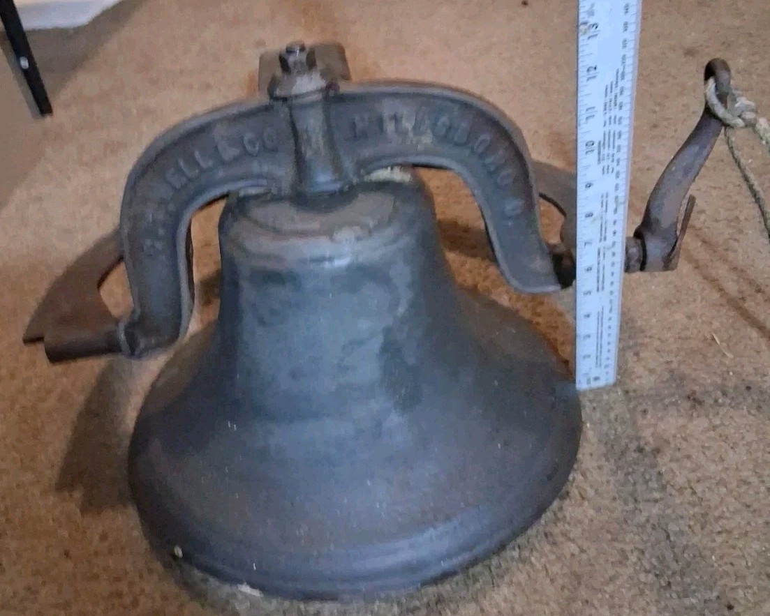 Antique Style Farmhouse Church School Bell