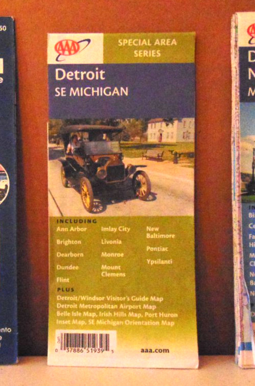 2005-07 AAA Street Map of SE Detroit Michigan