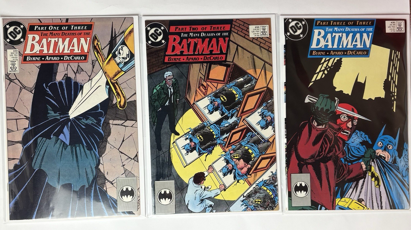 The Many Deaths Of Batman (Complete 3 Issue Run # 433-435) DC Comics NM BYRNE
