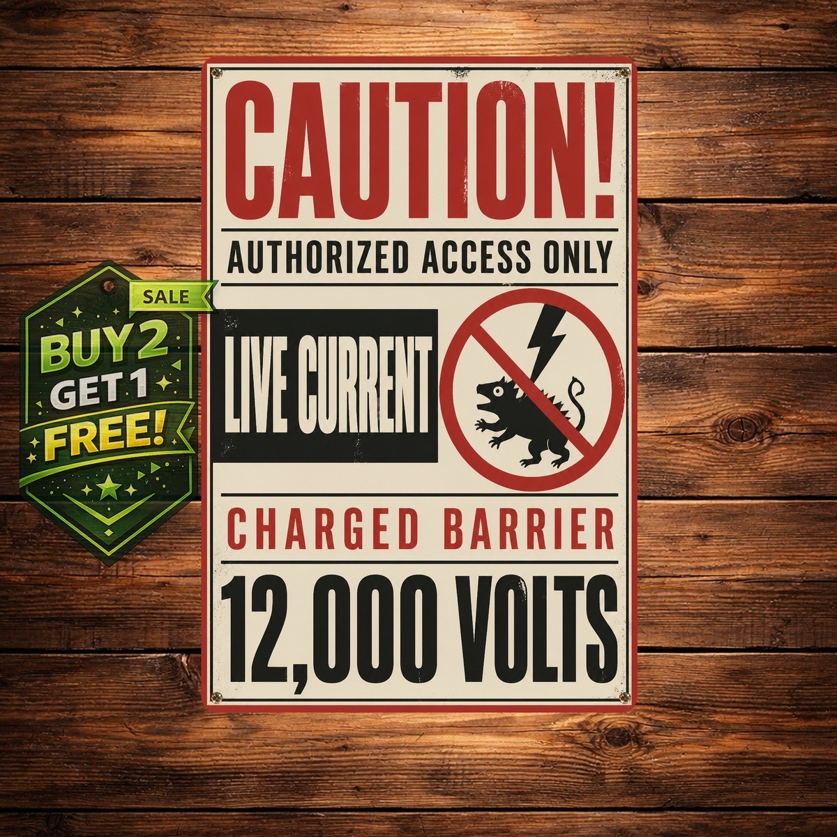 Danger High Voltage Warning Metal Sign Aluminum Industrial Wall Plaque