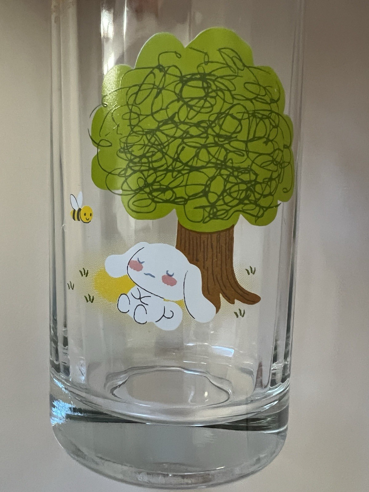 Vintage 2002-2004 Sanrio Cinnamoroll Sleepy Glass Cup Rare HTF