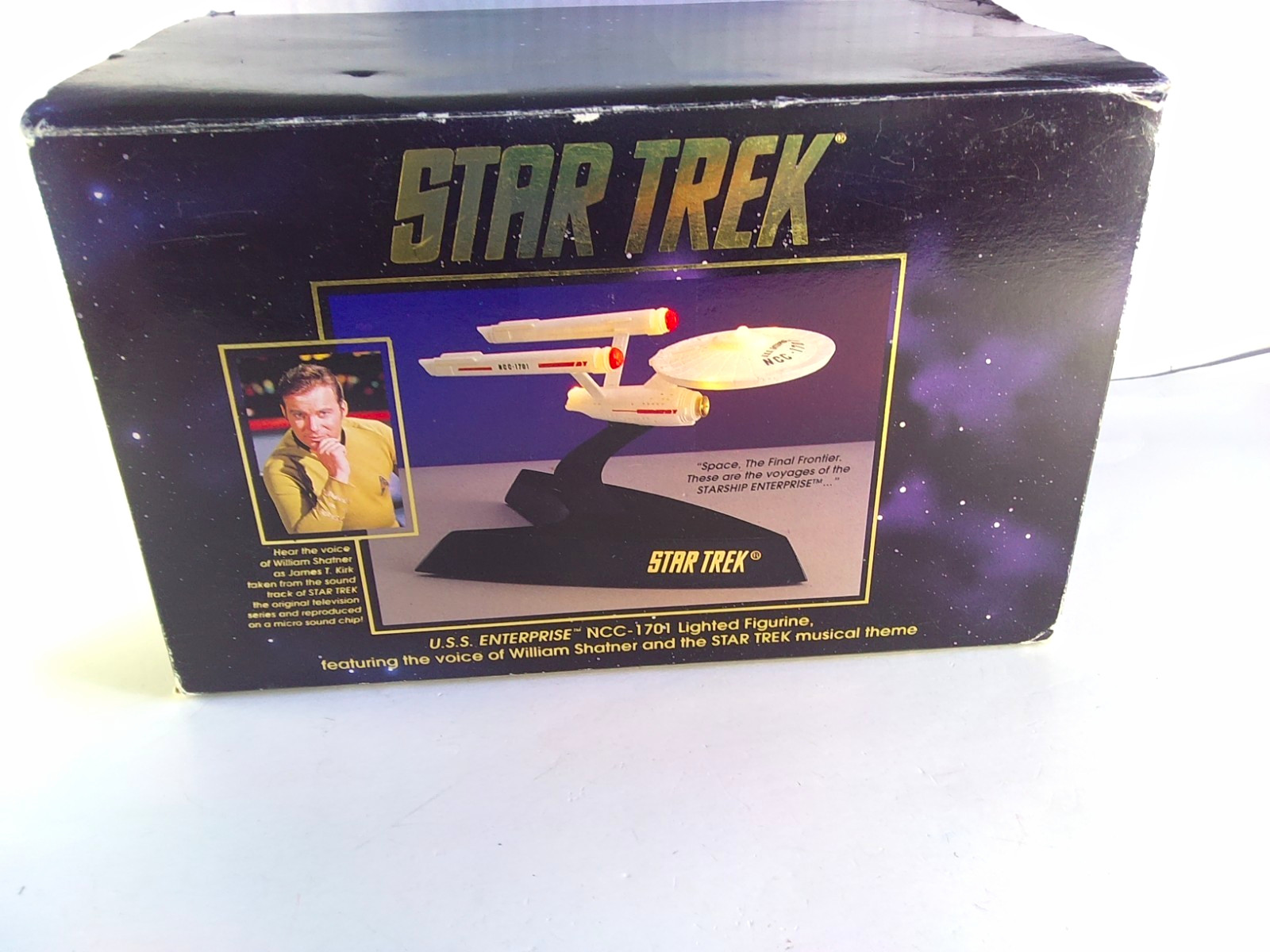 Vintage 1993 Star Trek USS Enterprise NCC-1701 Lighted Figurine Working w/music Vintage 1993 Star Trek USS Enterprise NCC-1701 Lighted Figurine Working w/music