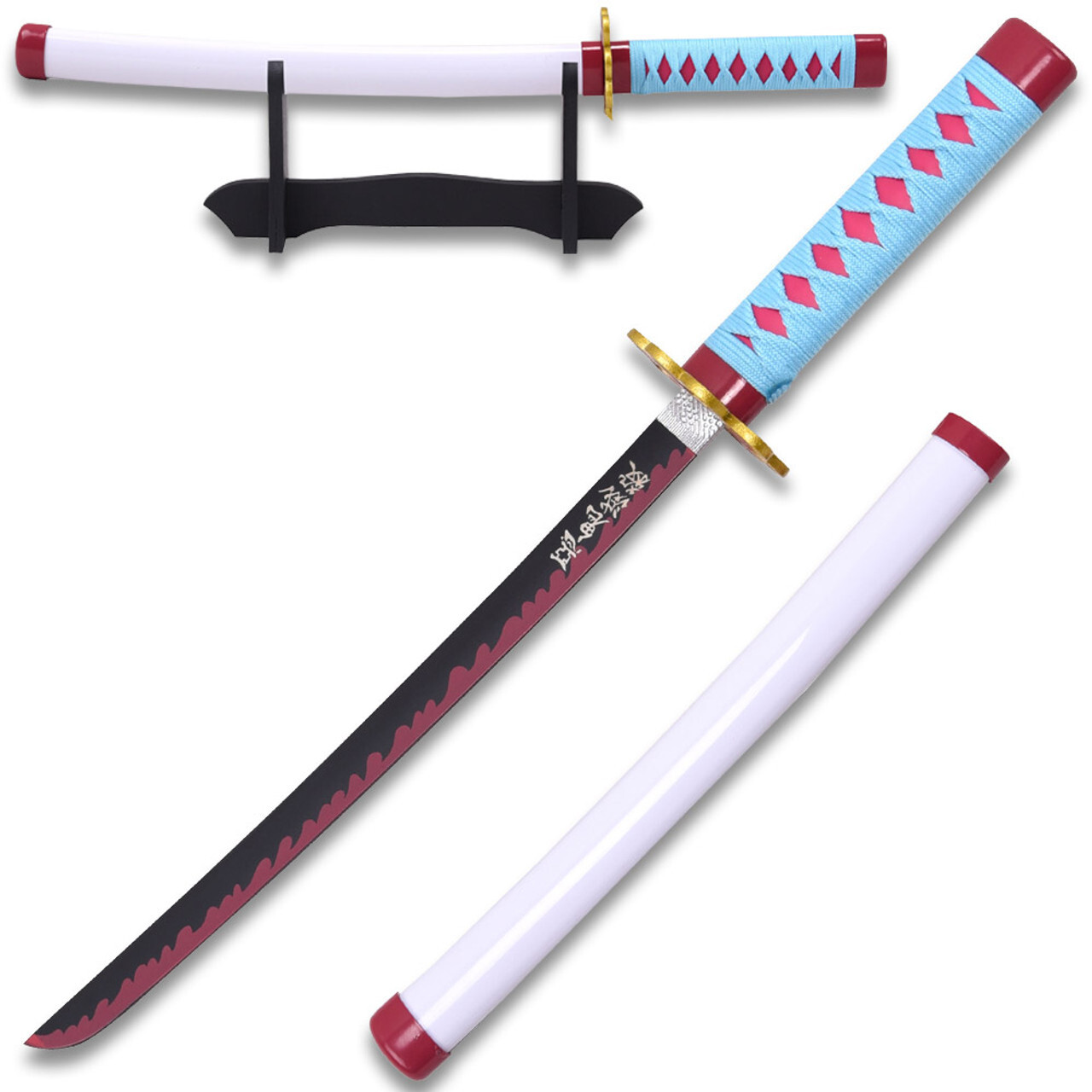 Demon Mitsuri Kanroji Slayer Anime Sword Steel Blade 16.5 Inches Non-Sharp Demon Mitsuri Kanroji Slayer Anime Sword Steel Blade 16.5 Inches Non-Sharp