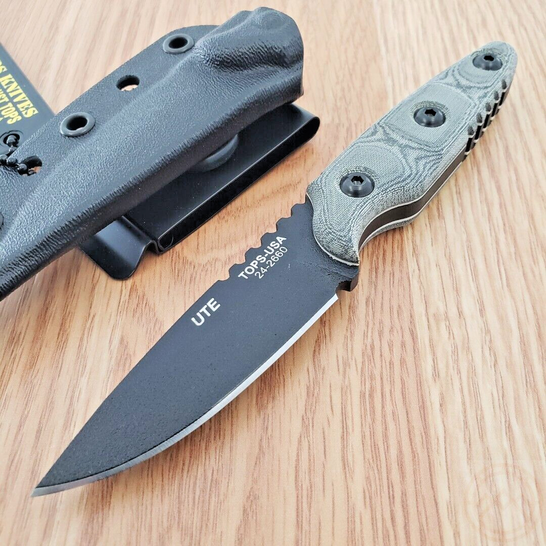 TOPS UTE-Utility Tool Edged Fixed Knife 2.88