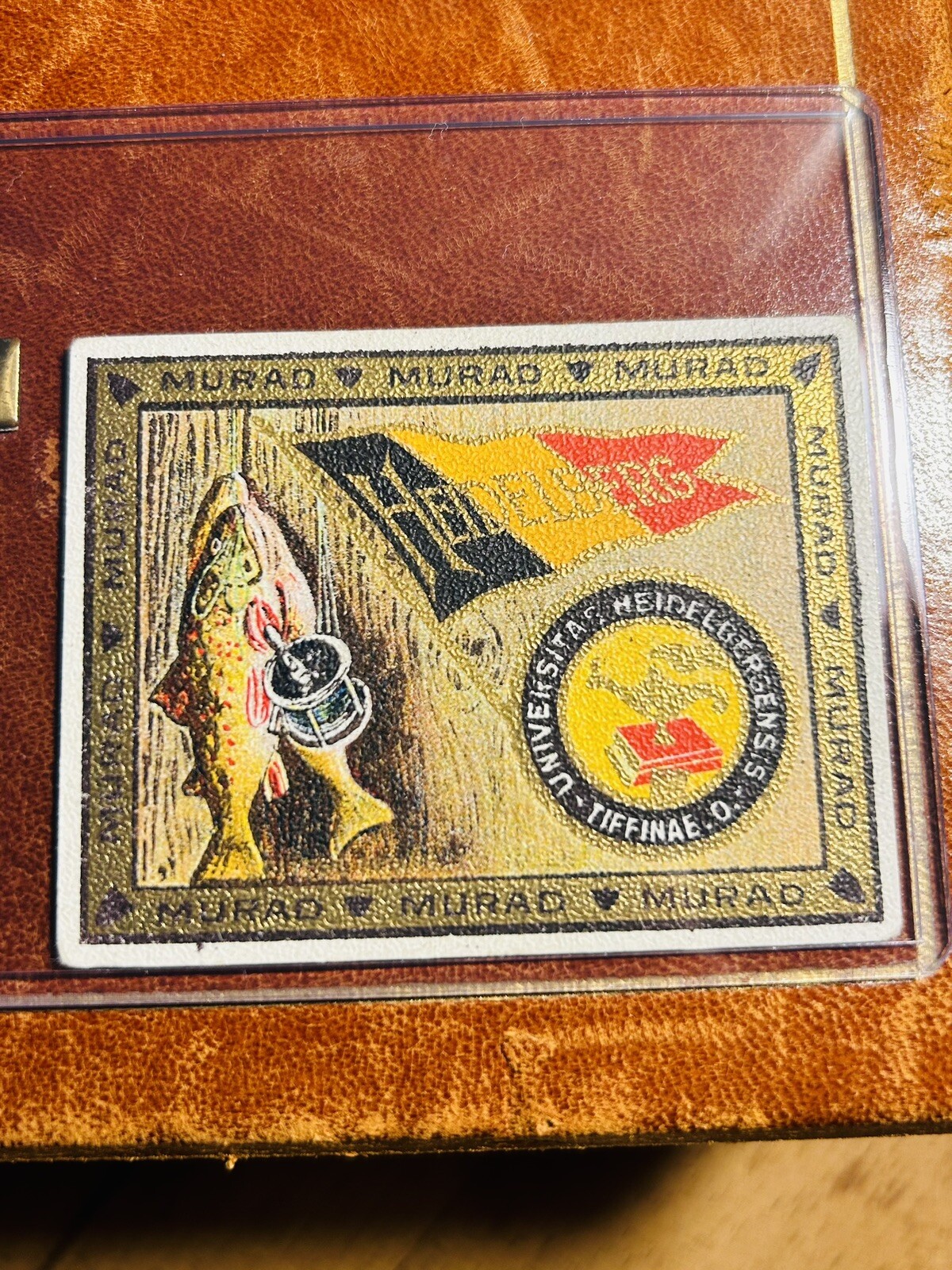 1910s T51 Murad Cigarettes College  - HEIDELBERG - Fishing - New To Market