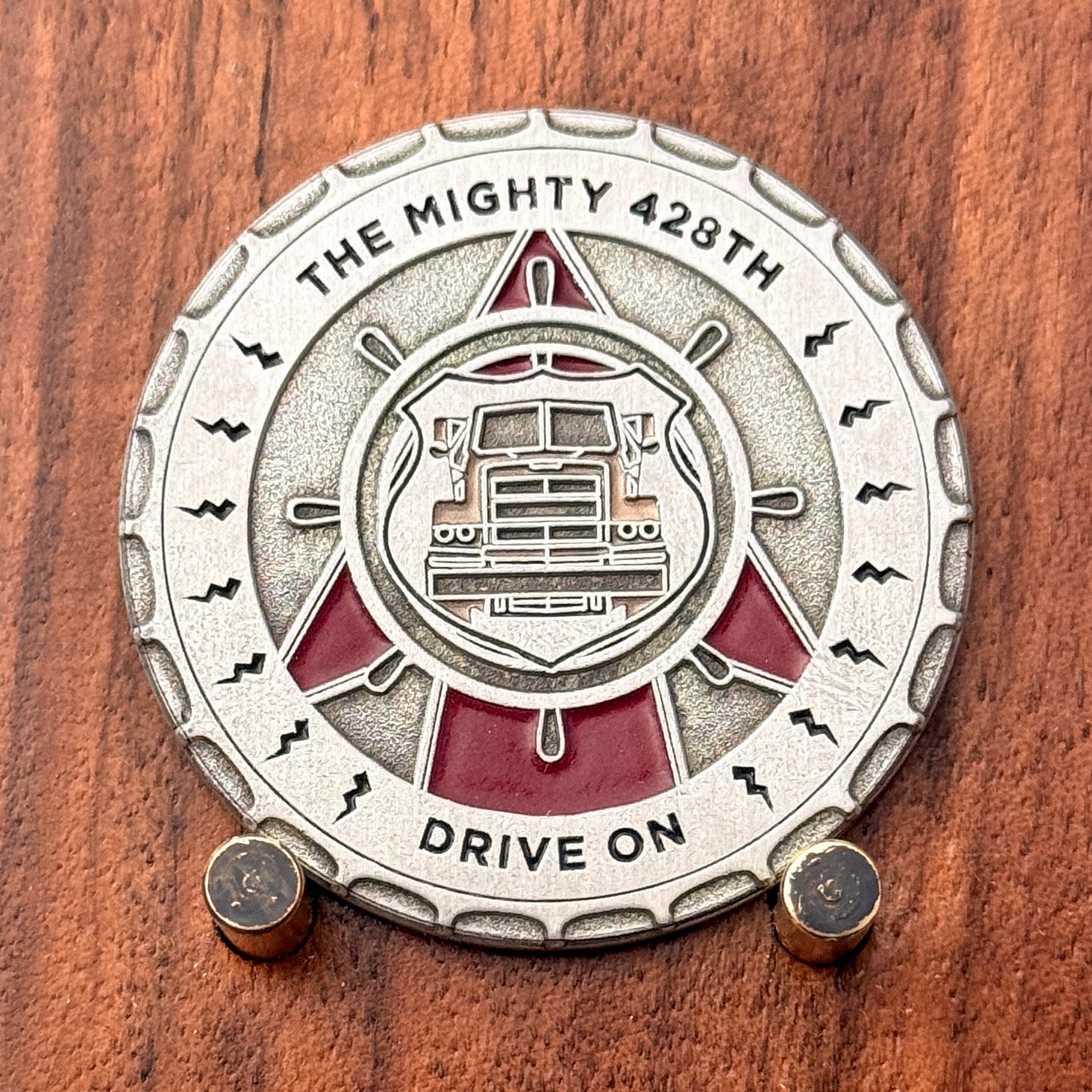 The Mighty 428th Wheels of Thunder Missouri Challenge Coin  W#25