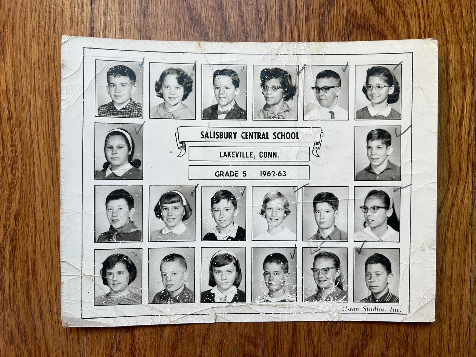Salisbury Central School Class Photo 1962-63  Lakeville, Ct  Rare