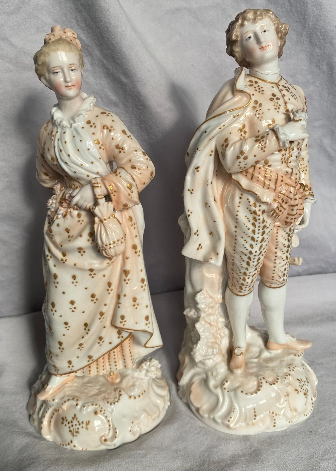 Triebner Ens & Eckert Volkstedt c 1880 Raised Rose Rococo 9\
