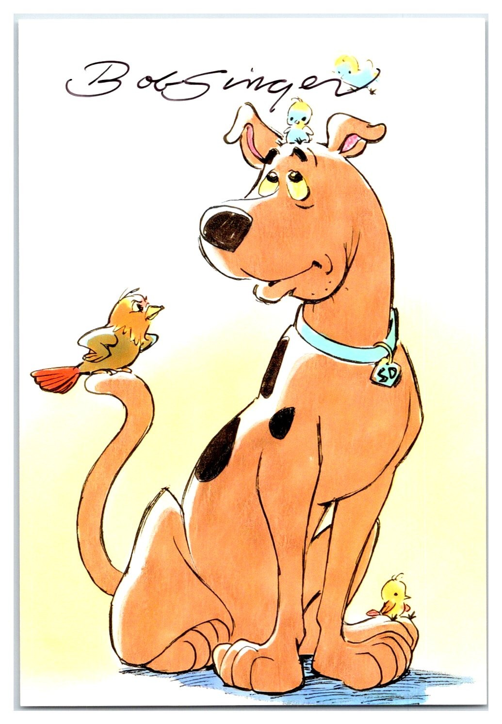 Bob Singer Scooby Doo Animator Hand Signed 4x6 Photo TD46-1705 Bob Singer Scooby Doo Animator Hand Signed 4x6 Photo TD46-1705