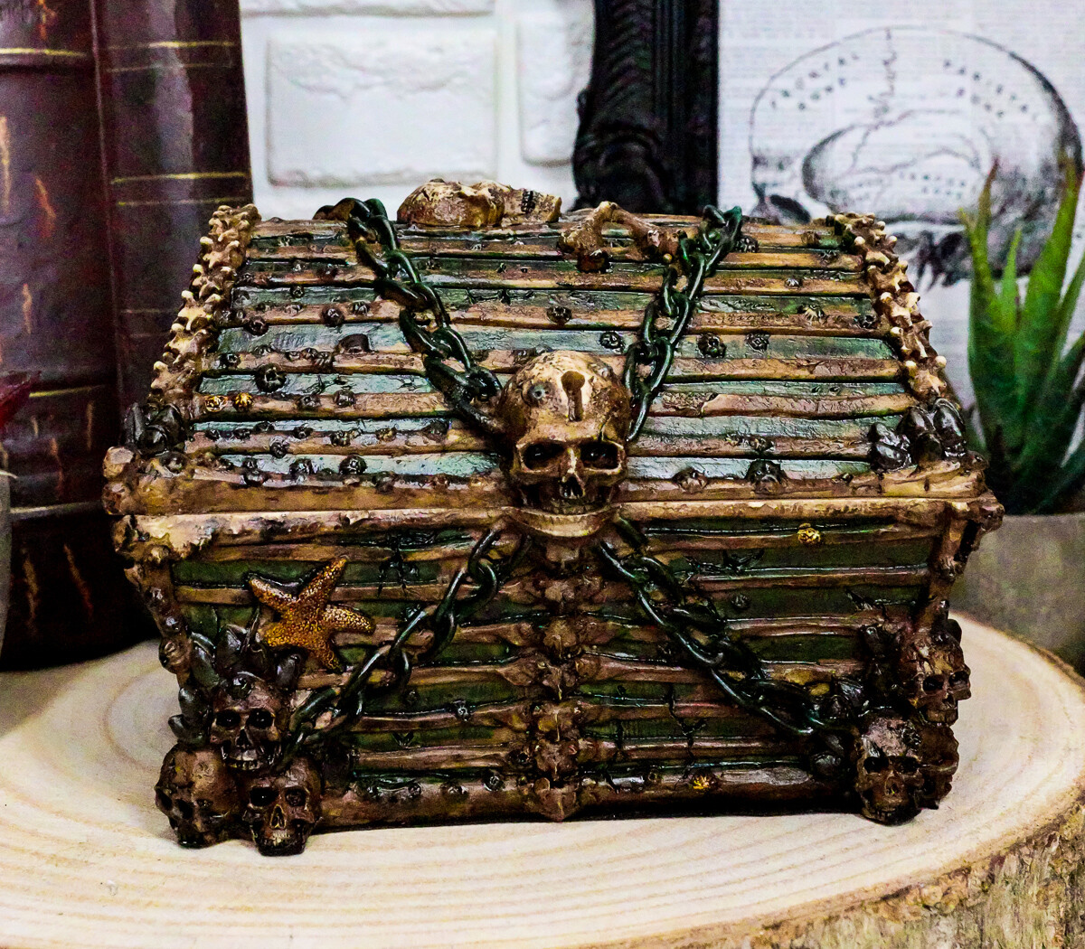 Ebros Pirate Davy Jones Skulls And Bones Treasure Chest Design Jewelry Box Ebros Pirate Davy Jones Skulls And Bones Treasure Chest Design Jewelry Box
