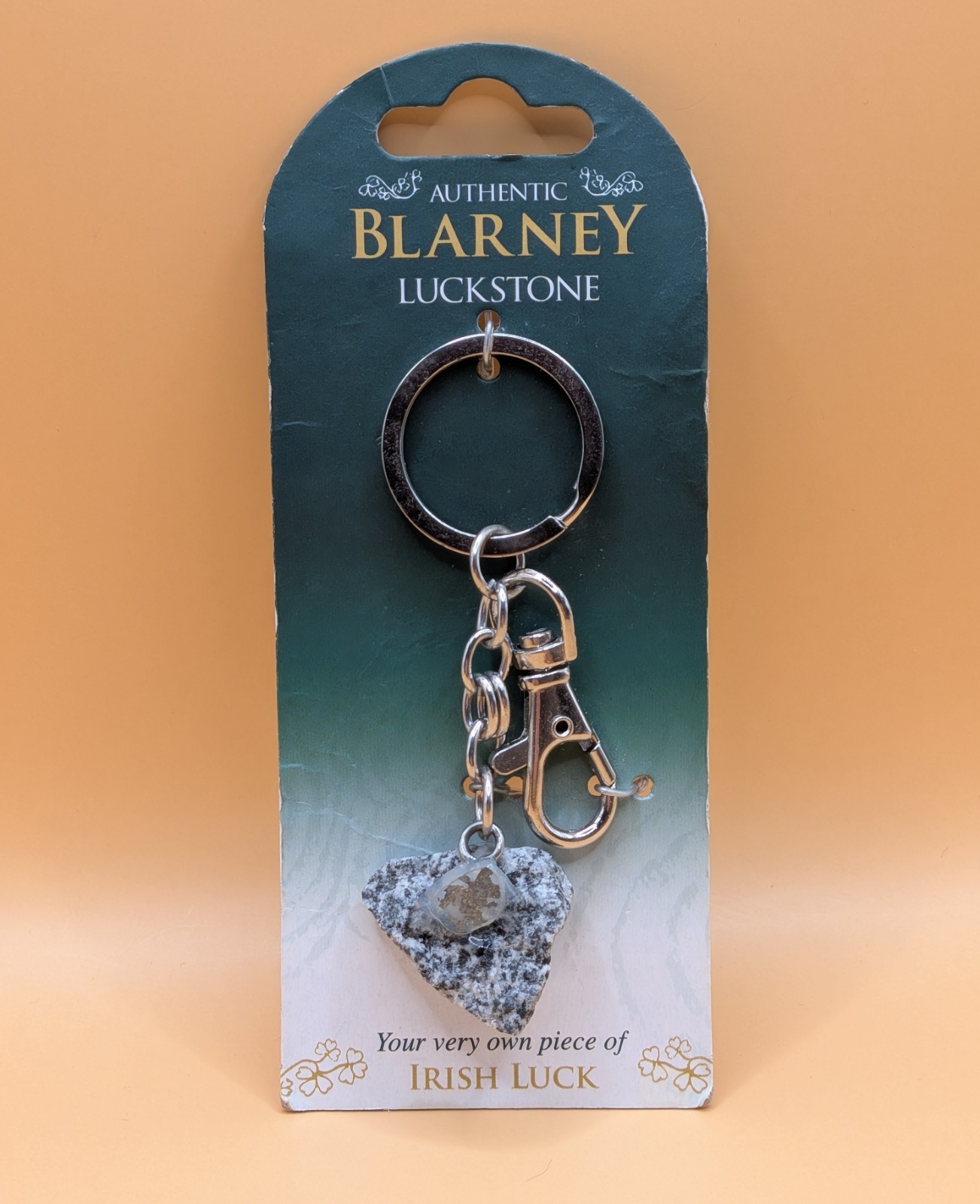 Authentic Blarney Luckstone Keychain Ireland Irish Stone Allied Imports 2018
