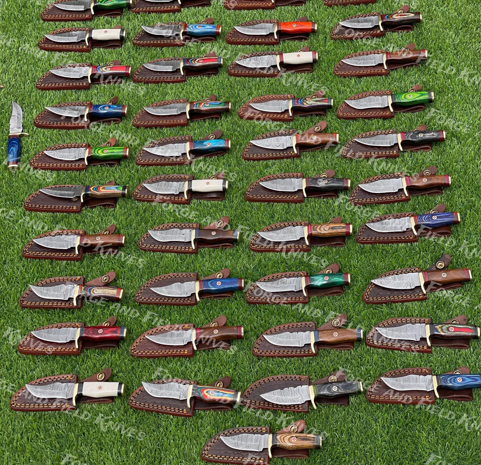 Lot of 20 Custom Handmade Damascus Steel 6\