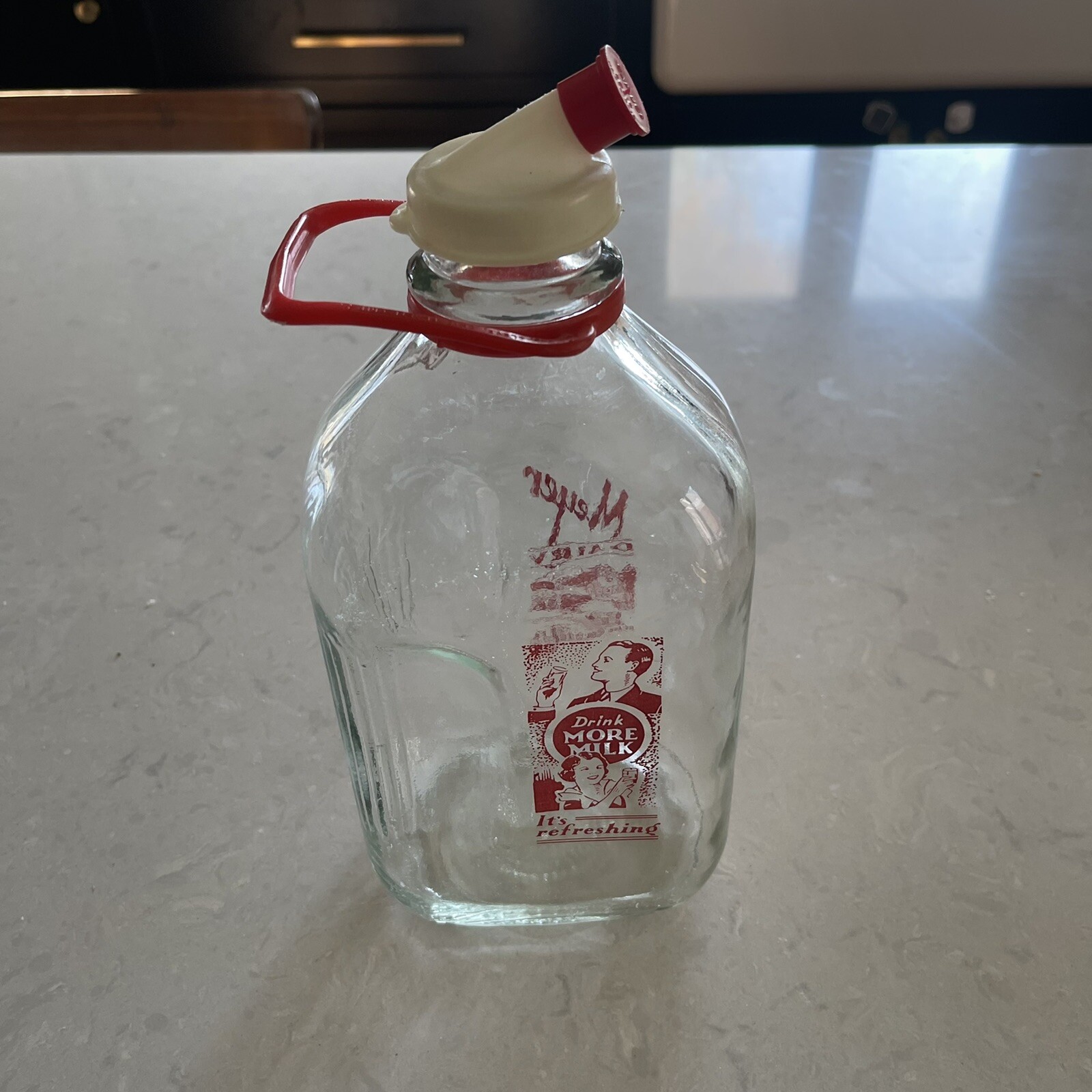 Vintage Meyer Dairy State College, PA Half Gallon Milk Bottle