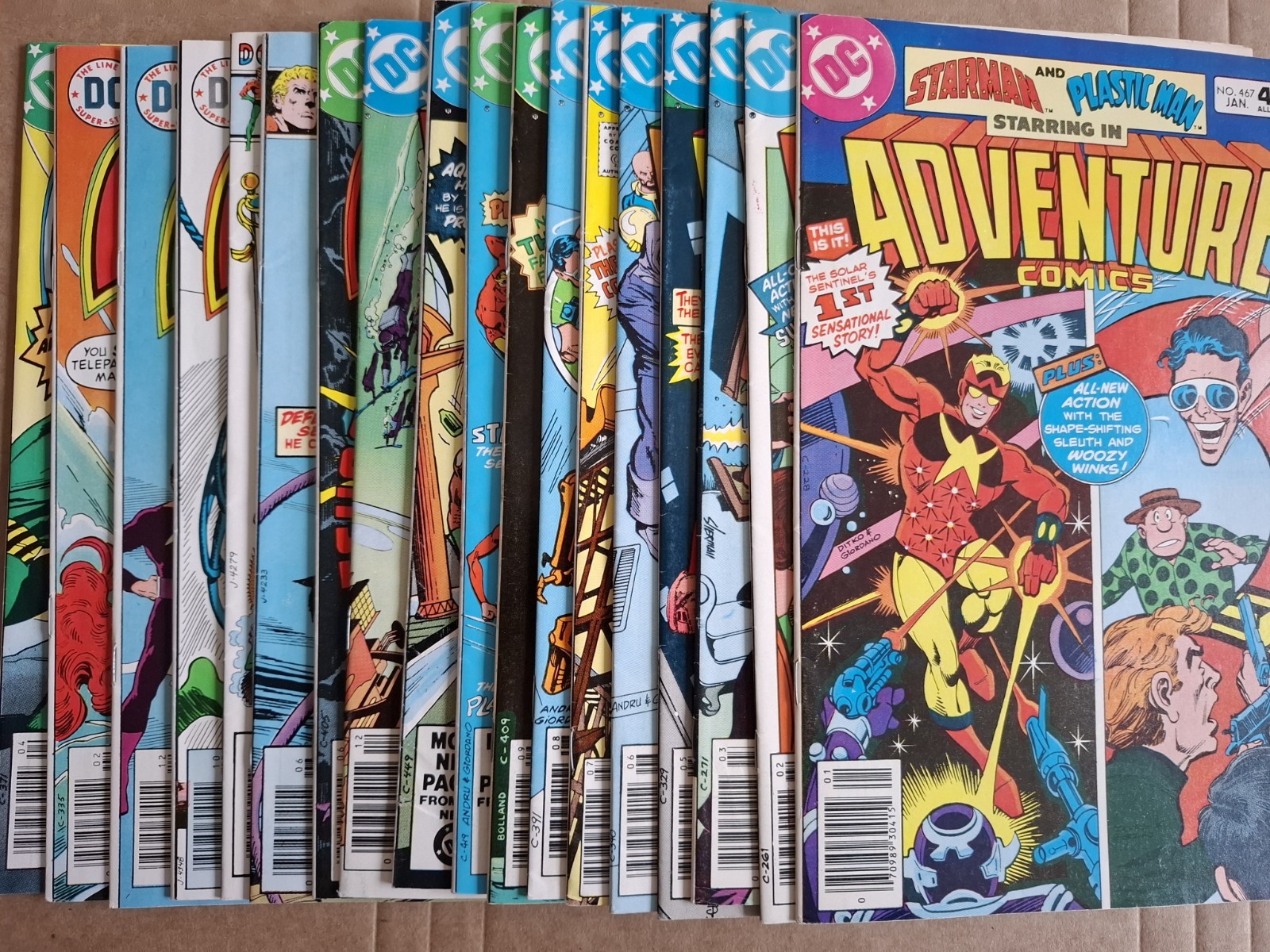 Lot Of 18 Adventure Comics 446-451 467-469 471-478 Starman Plastic Man Aquaman